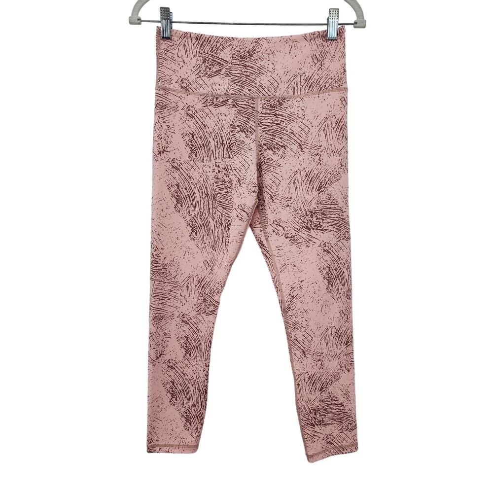 Zyia Women's Pink Etching Light N Tight Hi-Rise 7/8 24" Rc Leggings Size 6-8 View 3